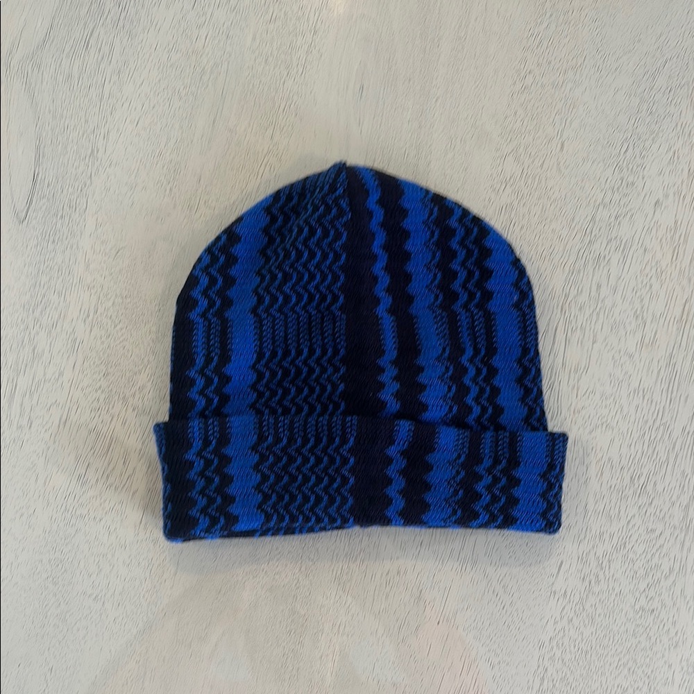 NEW Missoni Blue and Black Patterned Beanie